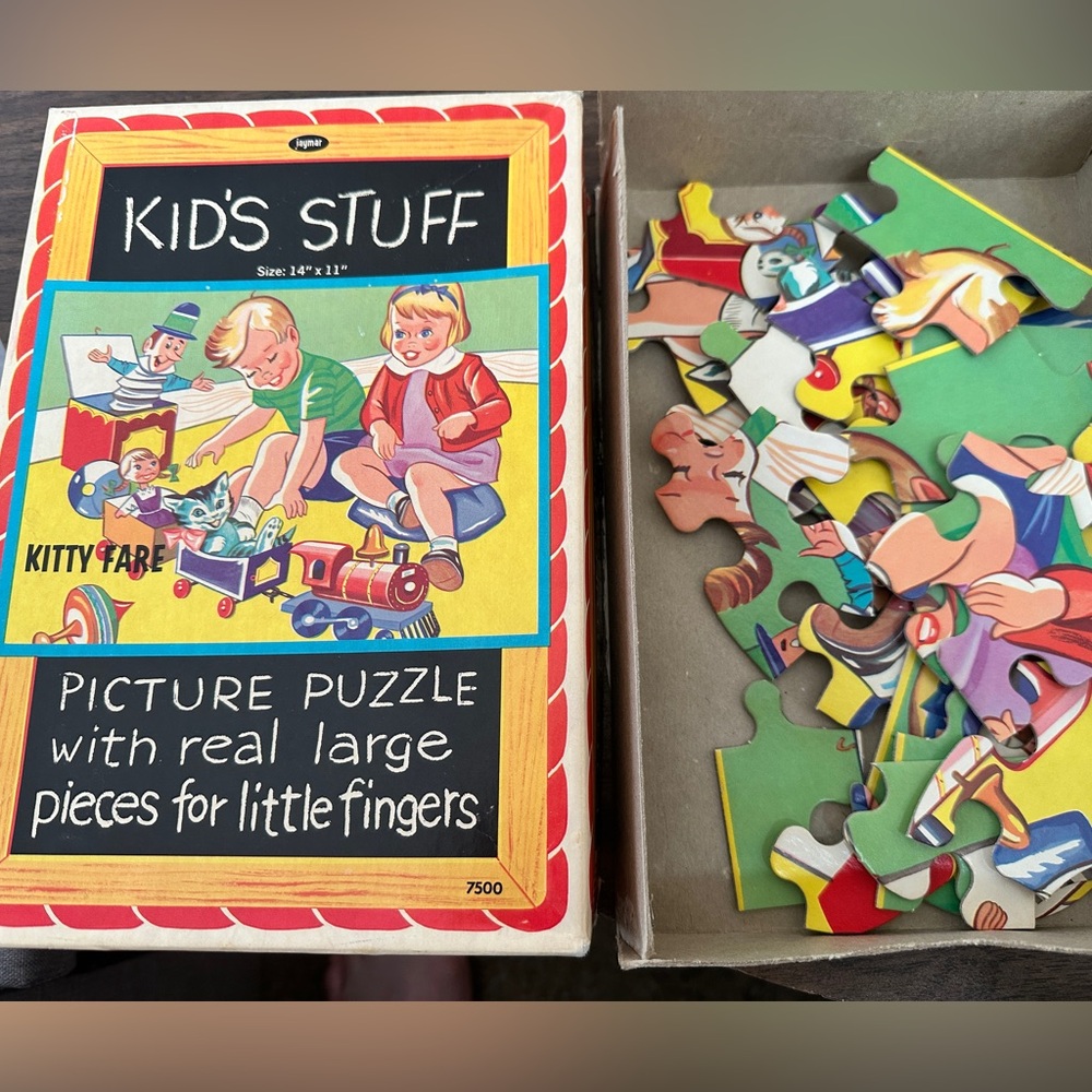 Vintage Jaymar NYC Complete Macy’s Kid’s Stuff 11X14 Picture Puzzle